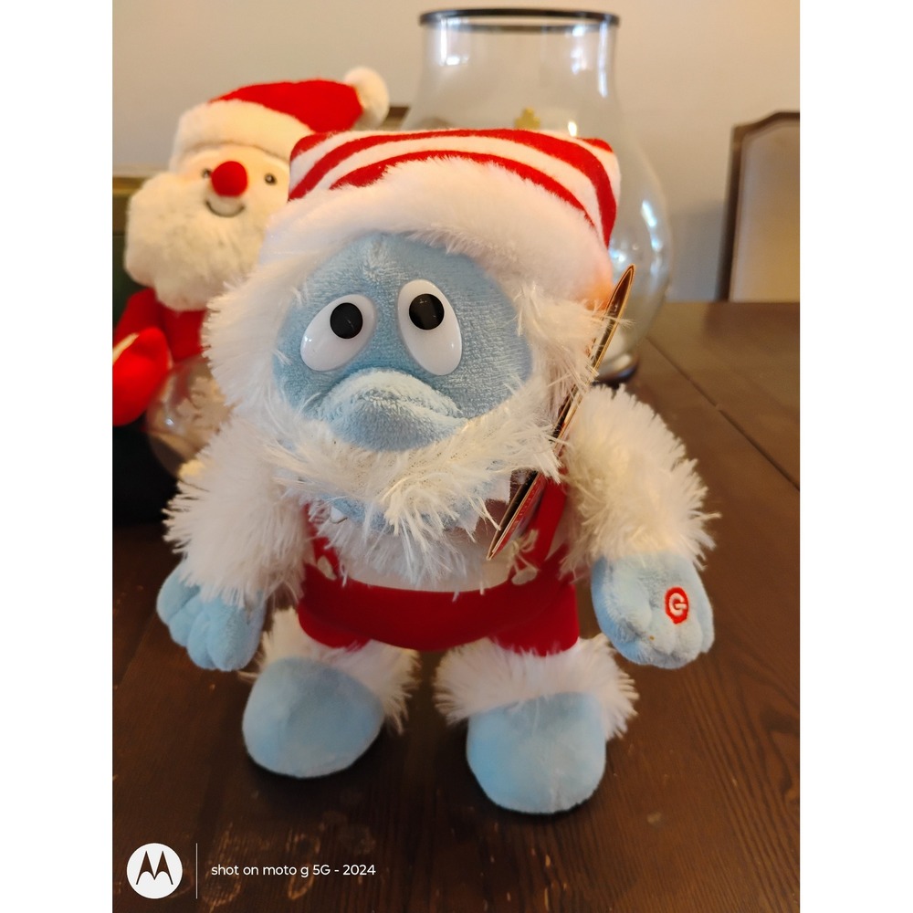 Rudolph Red-Nosed Reindeer Bumble Side Stepper Animated Plush Santa Hat Bumble